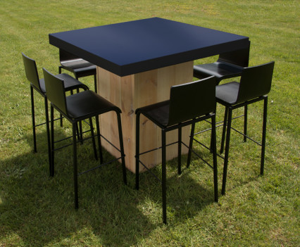 Woodland Square Table Black